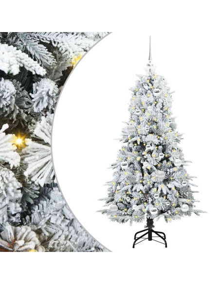 Albero di Natale Artificiale con Rami Pieghevoli Verde 150 cm