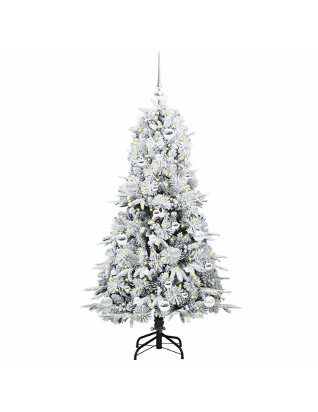 Albero di Natale Artificiale con Rami Pieghevoli Verde 150 cm