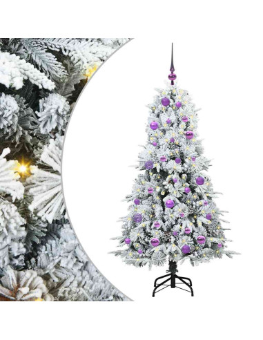 Albero di Natale Artificiale con Rami Pieghevoli Verde 150 cm