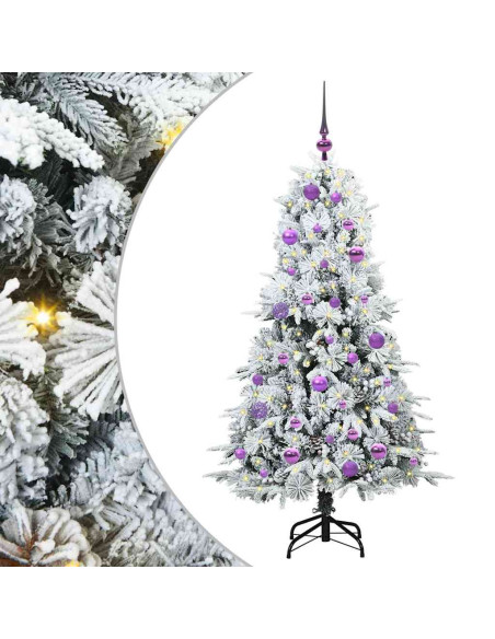 Albero di Natale Artificiale con Rami Pieghevoli Verde 150 cm