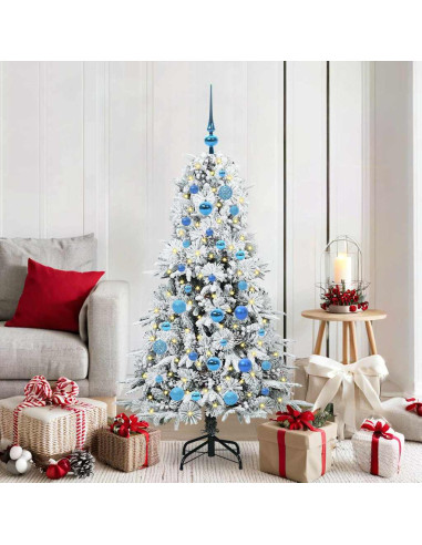 Albero di Natale Artificiale con Rami Pieghevoli Verde 150 cm