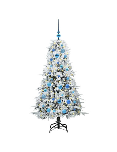 Albero di Natale Artificiale con Rami Pieghevoli Verde 150 cm