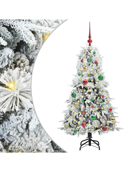 Albero di Natale Artificiale con Rami Pieghevoli Verde 150 cm