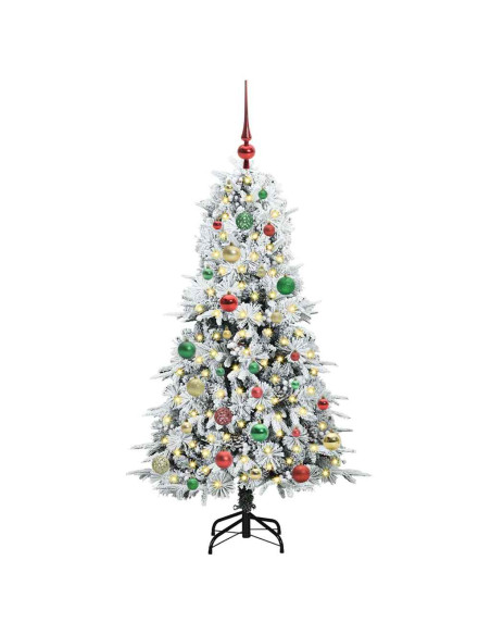 Albero di Natale Artificiale con Rami Pieghevoli Verde 150 cm