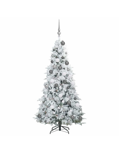 Albero di Natale Artificiale con Rami Pieghevoli Verde 180 cm