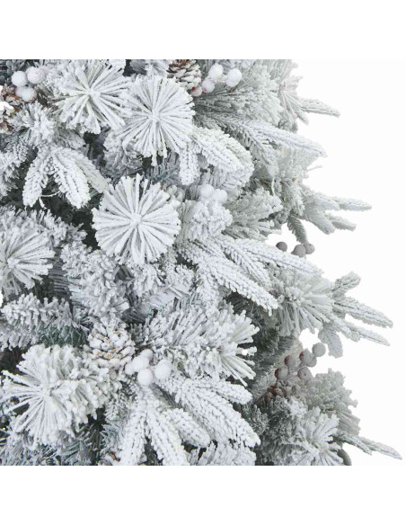 Albero di Natale Artificiale con Rami Pieghevoli Verde 180 cm