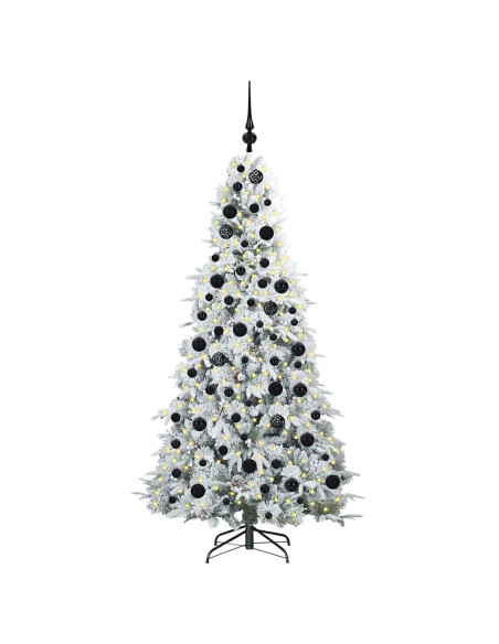 Albero di Natale Artificiale con Rami Pieghevoli Verde 180 cm