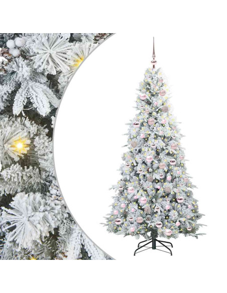 Albero di Natale Artificiale con Rami Pieghevoli Verde 180 cm