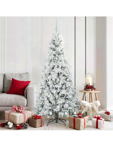 Albero di Natale Artificiale con Rami Pieghevoli Verde 180 cm