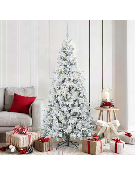 Albero di Natale Artificiale con Rami Pieghevoli Verde 180 cm