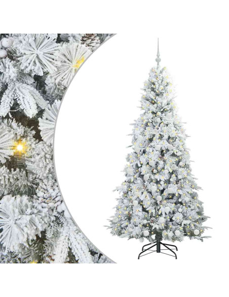 Albero di Natale Artificiale con Rami Pieghevoli Verde 180 cm