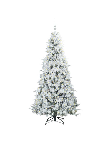 Albero di Natale Artificiale con Rami Pieghevoli Verde 180 cm