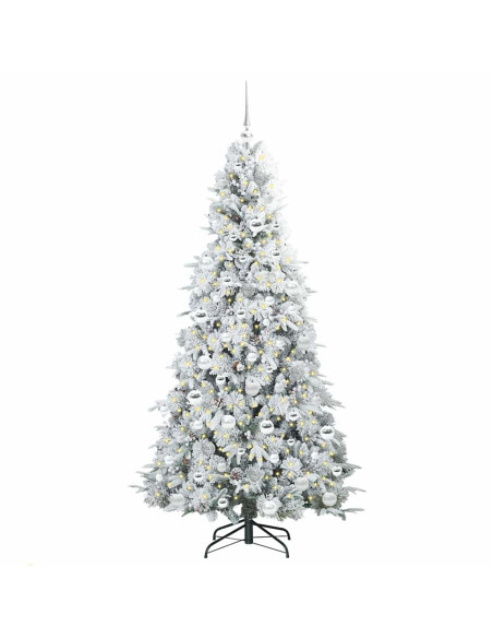 Albero di Natale Artificiale con Rami Pieghevoli Verde 180 cm