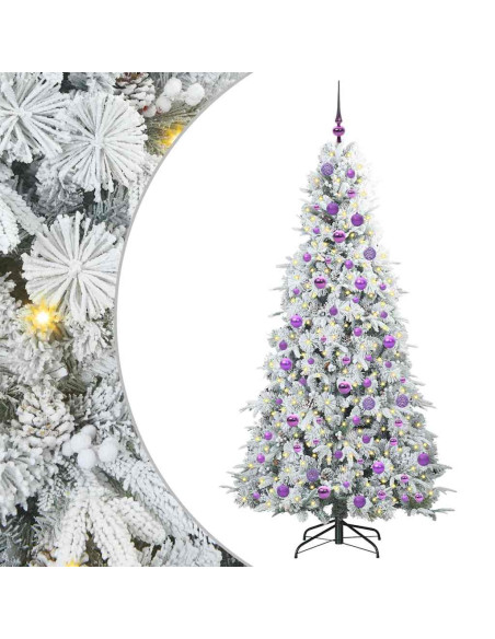 Albero di Natale Artificiale con Rami Pieghevoli Verde 180 cm