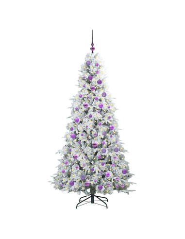 Albero di Natale Artificiale con Rami Pieghevoli Verde 180 cm