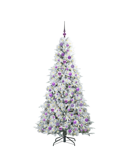 Albero di Natale Artificiale con Rami Pieghevoli Verde 180 cm