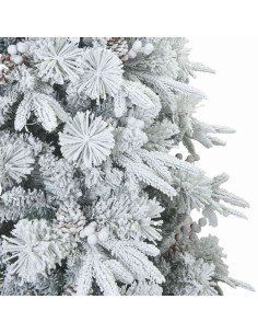 Albero di Natale Artificiale con Rami Pieghevoli Verde 180 cm 2