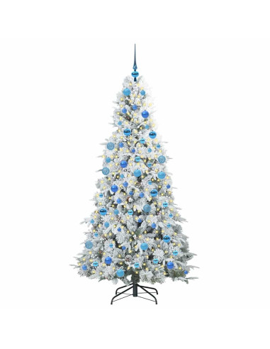 Albero di Natale Artificiale con Rami Pieghevoli Verde 180 cm