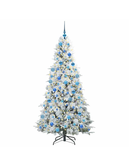 Albero di Natale Artificiale con Rami Pieghevoli Verde 180 cm