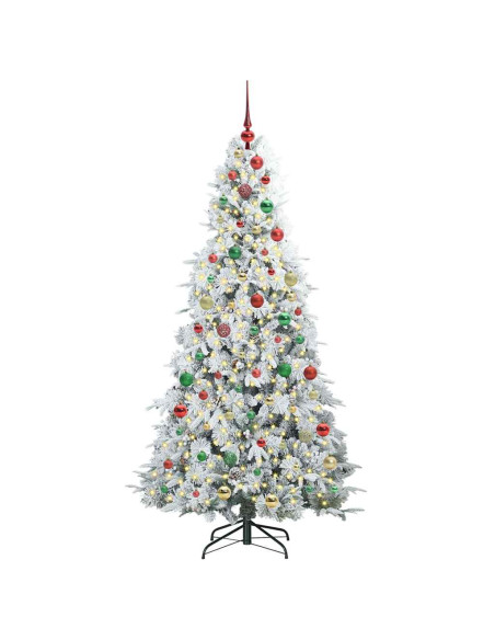 Albero di Natale Artificiale con Rami Pieghevoli Verde 180 cm