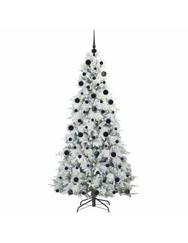 Albero di Natale Artificiale con Rami Pieghevoli Verde 210 cm