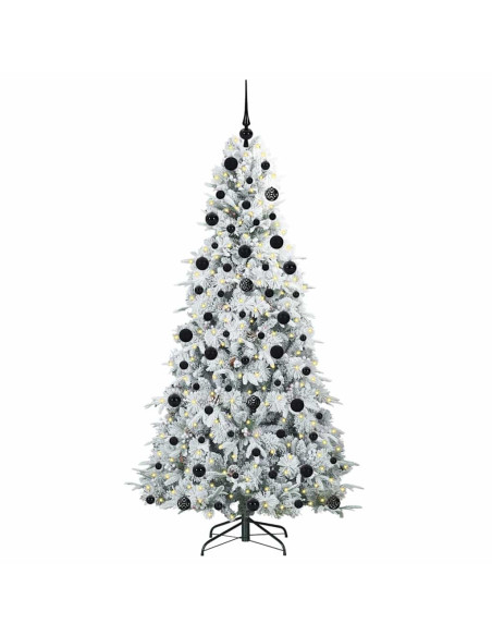 Albero di Natale Artificiale con Rami Pieghevoli Verde 210 cm