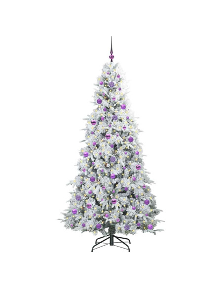 Albero di Natale Artificiale con Rami Pieghevoli Verde 210 cm