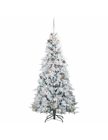 Albero di Natale Artificiale con Rami Pieghevoli Bianco 240 cm