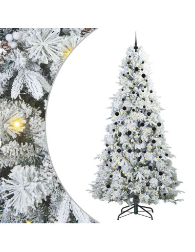 Albero di Natale Artificiale con Rami Pieghevoli Verde 240 cm