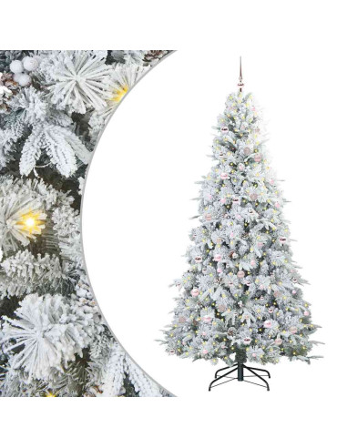 Albero di Natale Artificiale con Rami Pieghevoli Verde 240 cm