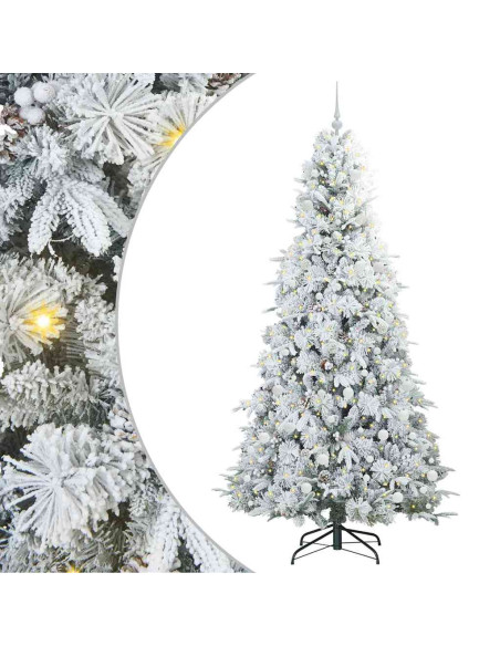 Albero di Natale Artificiale con Rami Pieghevoli Verde 240 cm