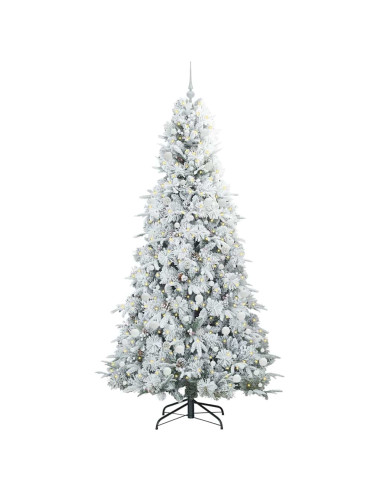 Albero di Natale Artificiale con Rami Pieghevoli Verde 240 cm