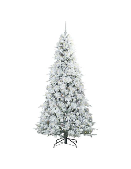 Albero di Natale Artificiale con Rami Pieghevoli Verde 240 cm