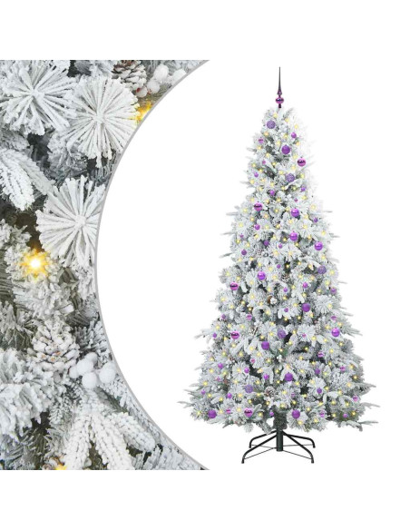 Albero di Natale Artificiale con Rami Pieghevoli Verde 240 cm