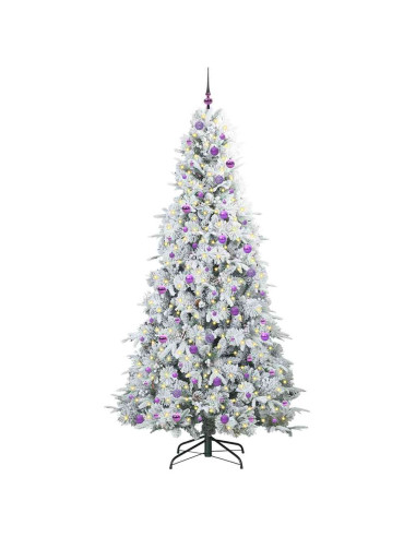 Albero di Natale Artificiale con Rami Pieghevoli Verde 240 cm