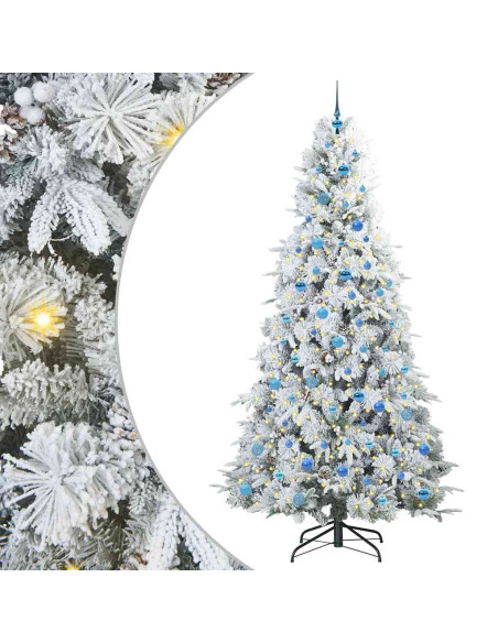 Albero di Natale Artificiale con Rami Pieghevoli Verde 240 cm