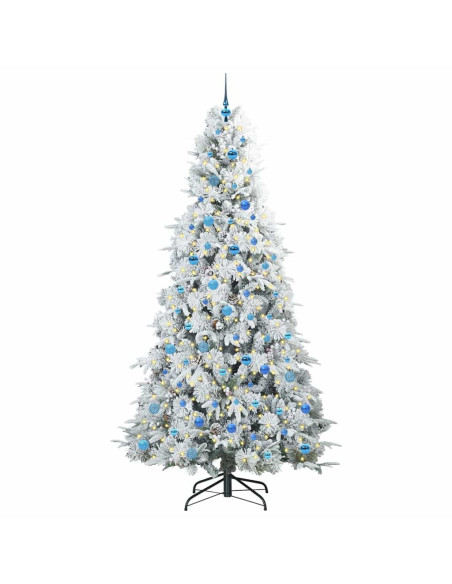 Albero di Natale Artificiale con Rami Pieghevoli Verde 240 cm