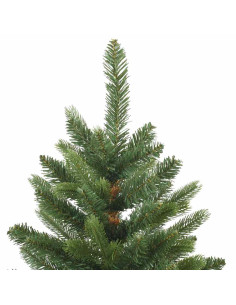 Albero di Natale artificiale con 150 LED Verde 150 cm PE e PVC 2
