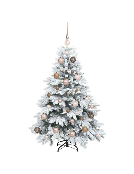 Albero di Natale artificiale con 150 LED Verde 120 cm PE e PVC