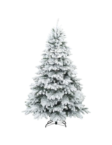 Albero di Natale artificiale con 300 LED Verde 210 cm PE e PVC