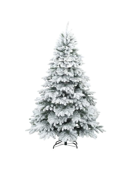 Albero di Natale artificiale con 300 LED Verde 210 cm PE e PVC