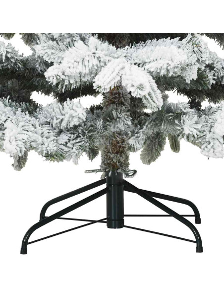 Albero di Natale artificiale con 300 LED Verde 240 cm PE e PVC