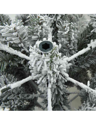 Albero di Natale artificiale con 300 LED Verde 240 cm PE e PVC