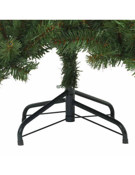 Albero di Natale Artificiale con Rami Pieghevoli Verde 150 cm