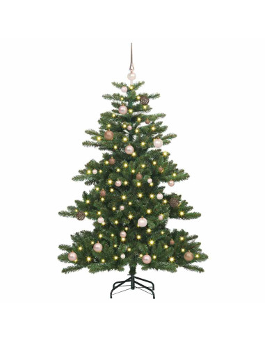 Albero di Natale Artificiale con Rami Pieghevoli Verde 150 cm