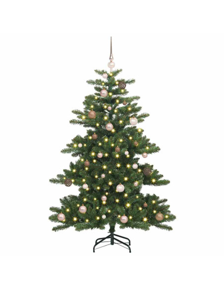 Albero di Natale Artificiale con Rami Pieghevoli Verde 150 cm