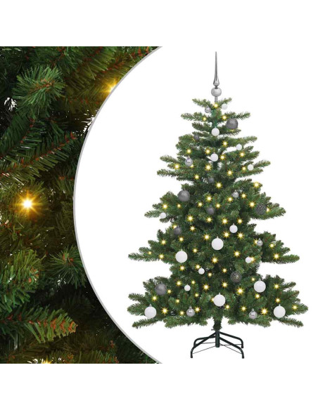 Albero di Natale Artificiale con Rami Pieghevoli Verde 150 cm