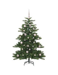 Albero di Natale Artificiale con Rami Pieghevoli Verde 150 cm 2