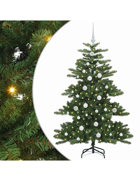 Albero di Natale Artificiale con Rami Pieghevoli 150cm PVC