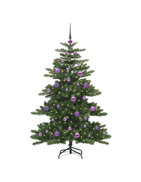 Albero di Natale Artificiale con Rami Pieghevoli 150cm PVC